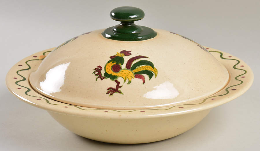 California Provincial Round Covered Vegetable  (RV10 Base) by Metlox - Poppytrail - Vernon-1