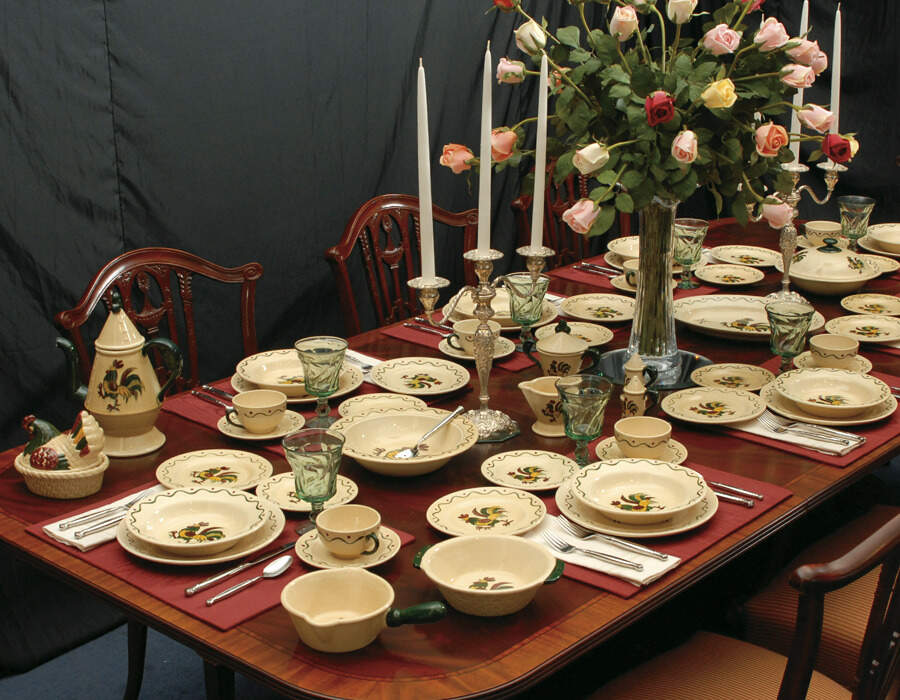 California Provincial 64 Piece Estate Set by Metlox - Poppytrail - Vernon-1