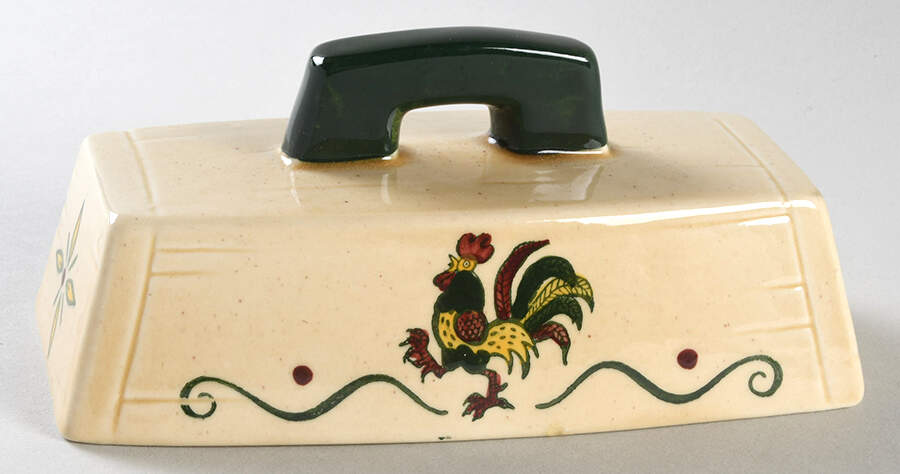 California Provincial Lid for 1/4 Lb Butter by Metlox - Poppytrail - Vernon-1
