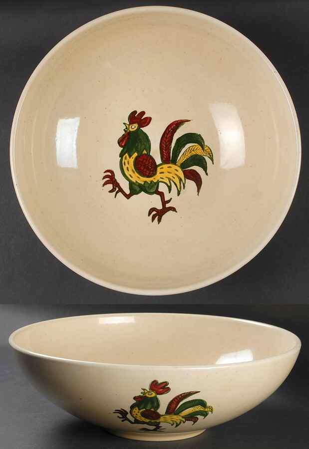 California Provincial 11" Large Salad Serving Bowl by Metlox - Poppytrail - Vernon-1