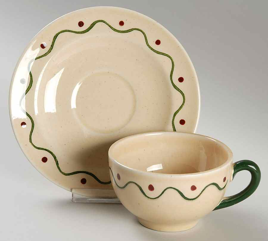 California Provincial Flat Cup & Saucer Set by Metlox - Poppytrail - Vernon-1
