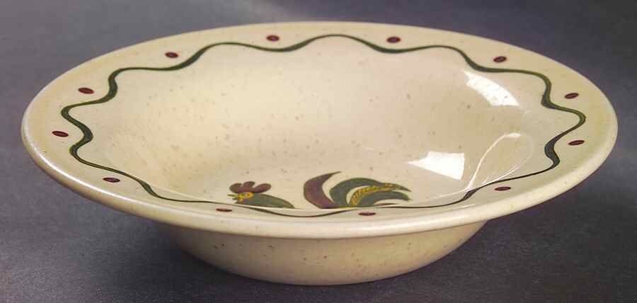 California Provincial Rim Fruit/Dessert (Sauce) Bowl by Metlox - Poppytrail - Vernon-1