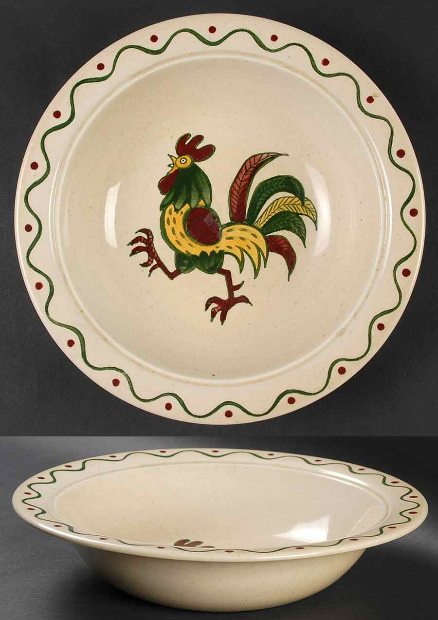 California Provincial 10" Round Vegetable Bowl by Metlox - Poppytrail - Vernon-1