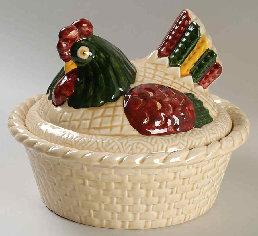 California Provincial 1.25 Qt Round Covered Casserole by Metlox - Poppytrail - Vernon-1