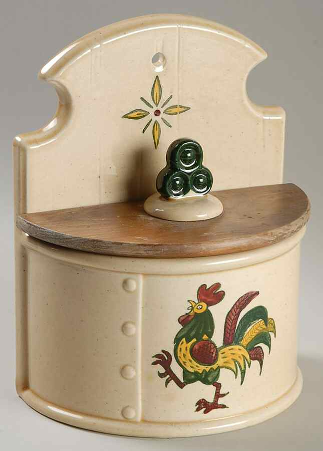 California Provincial Salt Box & Lid by Metlox - Poppytrail - Vernon-1
