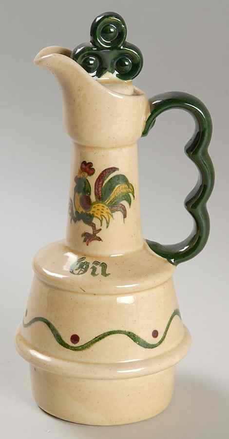 California Provincial Oil Cruet and Stopper by Metlox - Poppytrail - Vernon-1