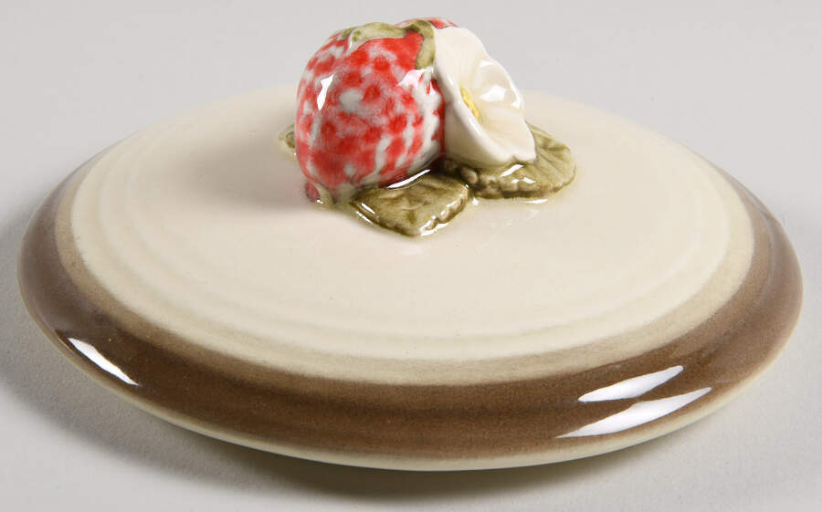 California Strawberry Lid for Extra Large Canister by Metlox - Poppytrail - Vernon-1