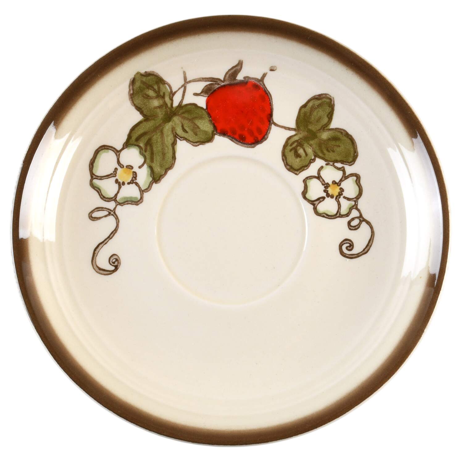 California Strawberry Saucer by Metlox - Poppytrail - Vernon-1