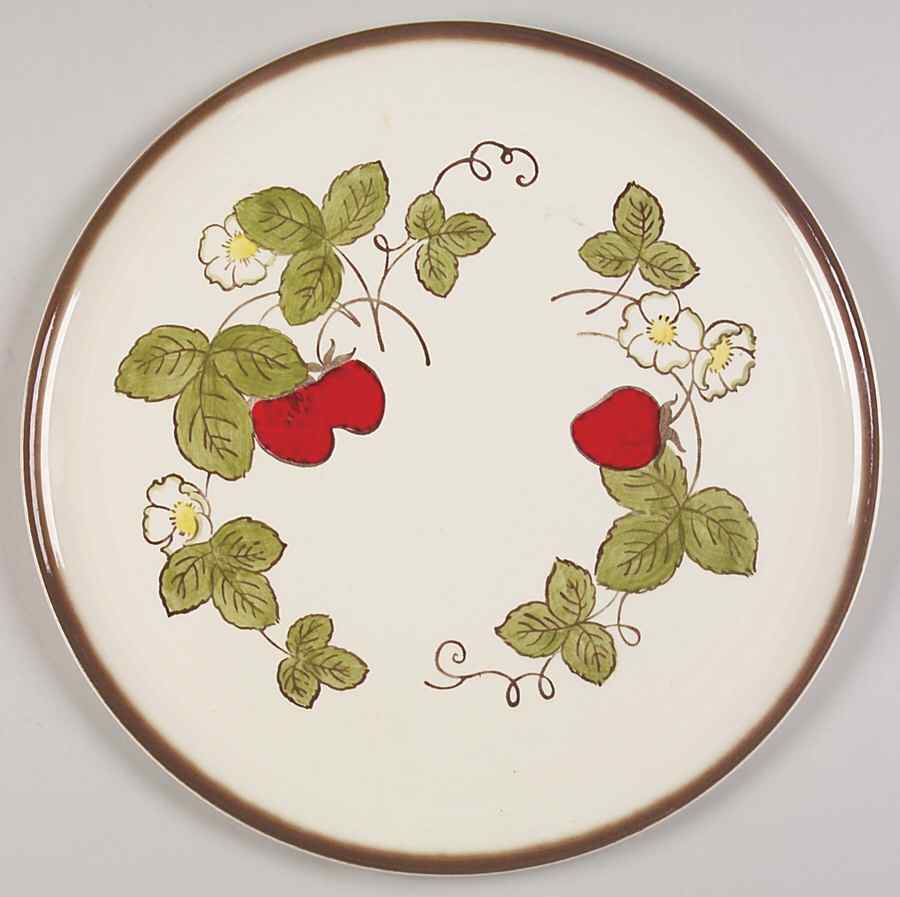 California Strawberry 13" Chop Plate (Round Platter) by Metlox - Poppytrail - Vernon-1