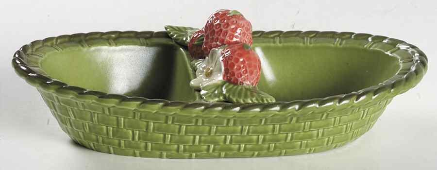 California Strawberry 2-Part Relish by Metlox - Poppytrail - Vernon-1