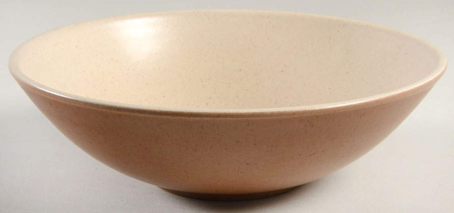 California Tempo Brown 9" Round Vegetable Bowl by Metlox - Poppytrail - Vernon-1