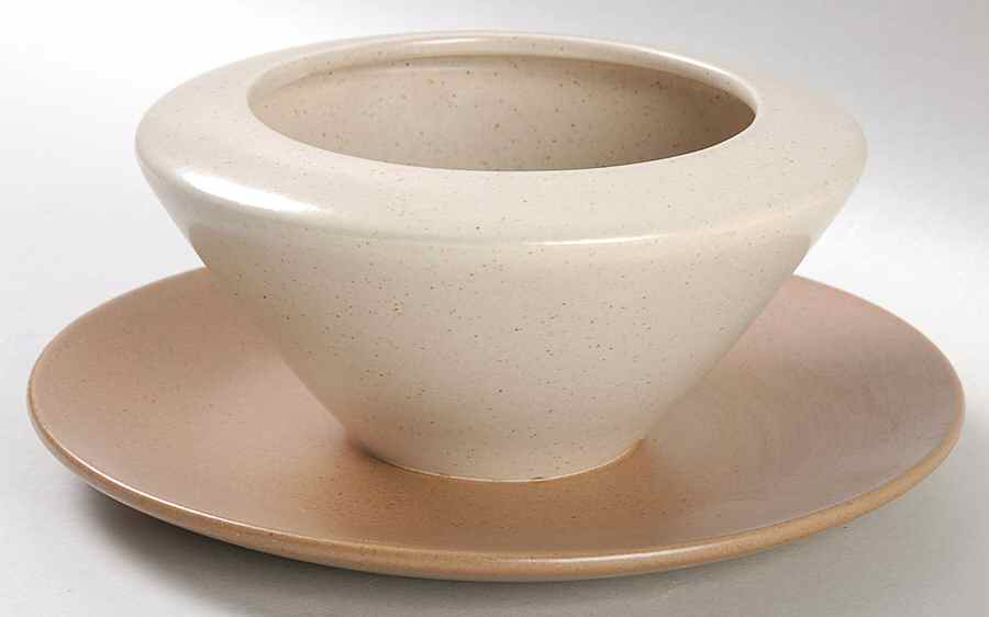 California Tempo Brown Gravy Boat with Attached Underplate by Metlox - Poppytrail - Vernon-1