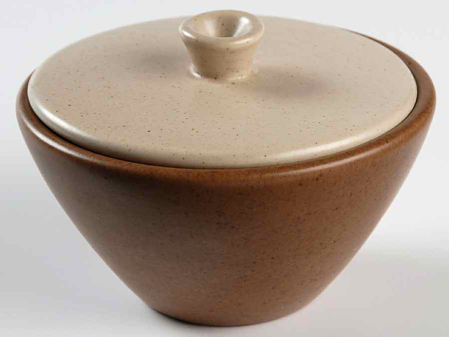 California Tempo Brown Sugar Bowl & Lid by Metlox - Poppytrail - Vernon-1