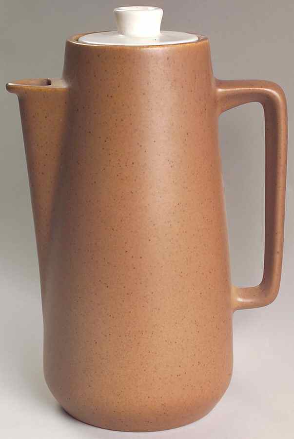 California Tempo White Coffee Pot & Lid by Metlox - Poppytrail - Vernon-1