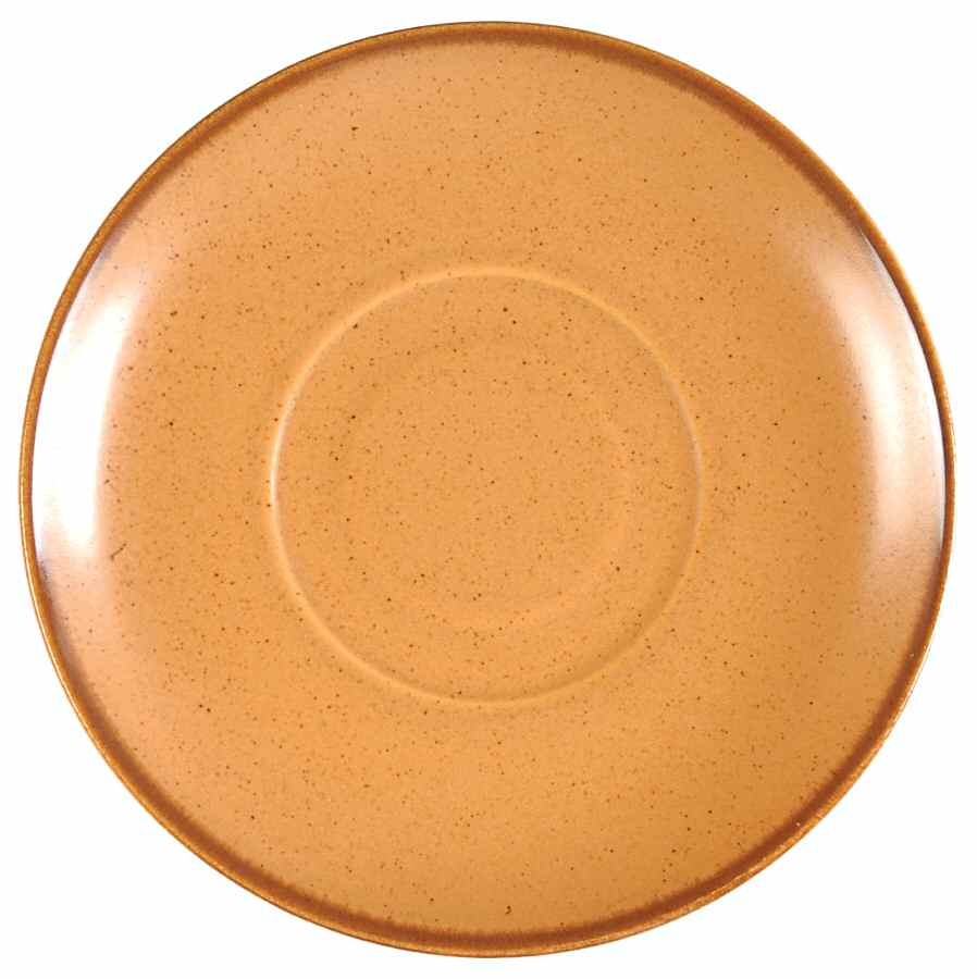 California Tempo Walnut Terra Cotta Saucer by Metlox - Poppytrail - Vernon-1