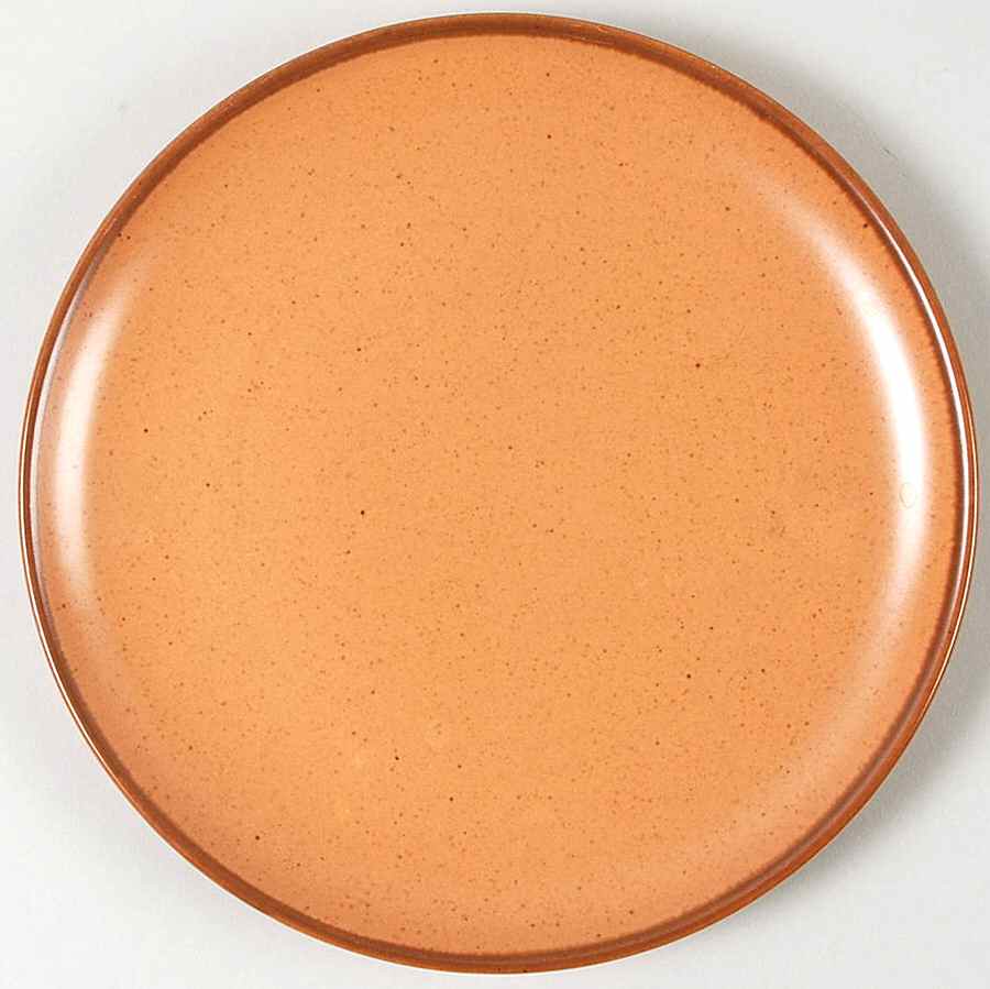 California Tempo Walnut Terra Cotta Salad Plate by Metlox - Poppytrail - Vernon-1