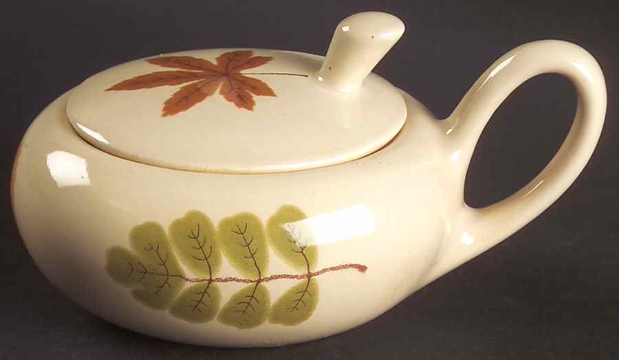 Central Park (Cream Background) Sugar Bowl & Lid by Metlox - Poppytrail - Vernon-1