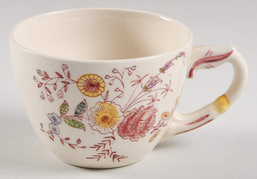 Chintz Flat Cup by Metlox - Poppytrail - Vernon-1