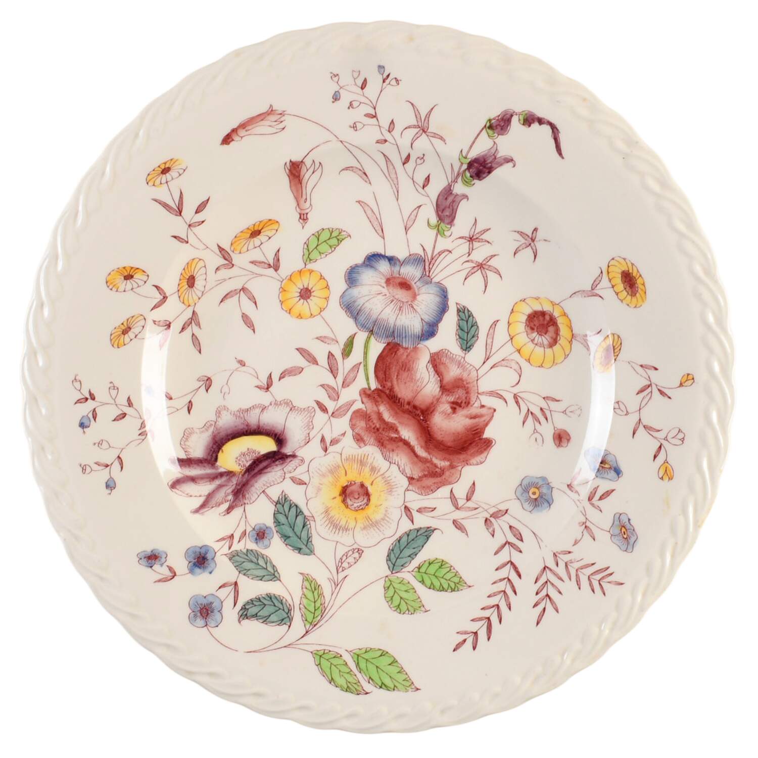 Chintz 13" Chop Plate (Round Platter) by Metlox - Poppytrail - Vernon-1