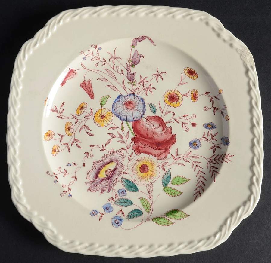 Chintz Square Salad Plate by Metlox - Poppytrail - Vernon-1