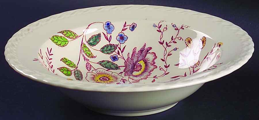 Chintz 9" Round Vegetable Bowl by Metlox - Poppytrail - Vernon-1