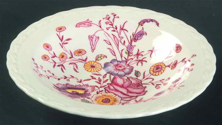 Chintz Rim Fruit/Dessert (Sauce) Bowl by Metlox - Poppytrail - Vernon-1