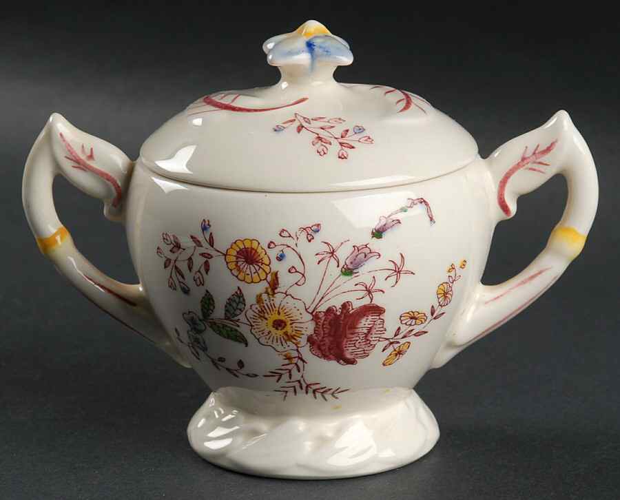 Chintz Sugar Bowl & Lid by Metlox - Poppytrail - Vernon-1