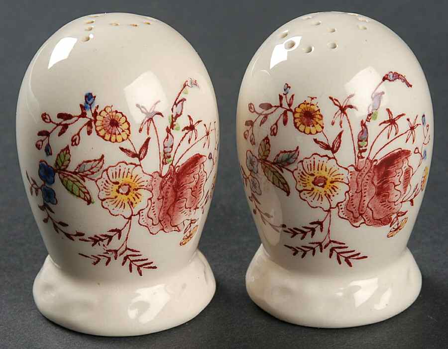 Chintz Salt & Pepper Set by Metlox - Poppytrail - Vernon-1