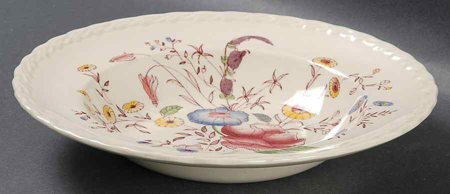 Chintz Rim Soup Bowl by Metlox - Poppytrail - Vernon-1