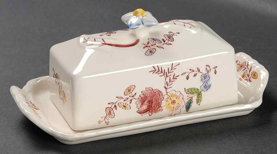 Chintz 1/4 Lb Covered Butter by Metlox - Poppytrail - Vernon-1