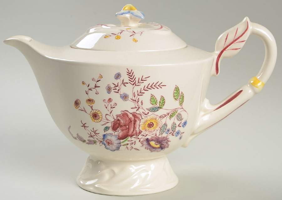 Chintz Teapot & Lid by Metlox - Poppytrail - Vernon-1