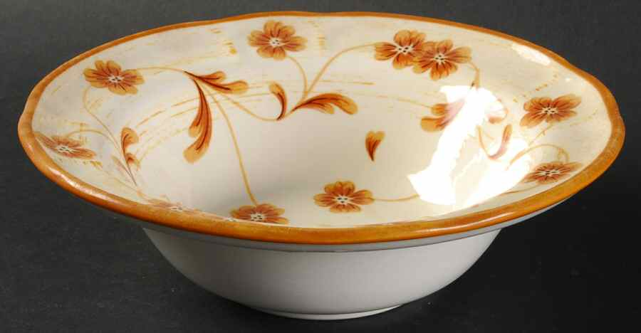 Cinnamon Rim Cereal Bowl by Metlox - Poppytrail - Vernon-1