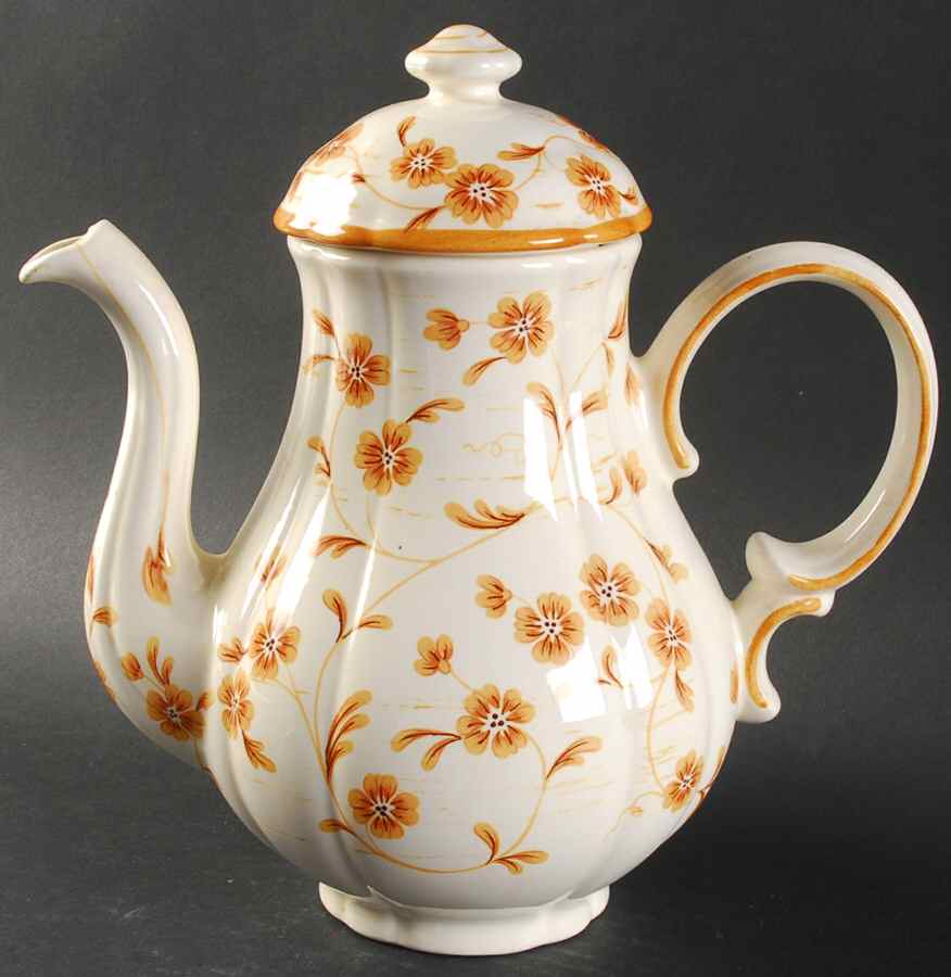 Cinnamon Coffee Pot & Lid by Metlox - Poppytrail - Vernon-1