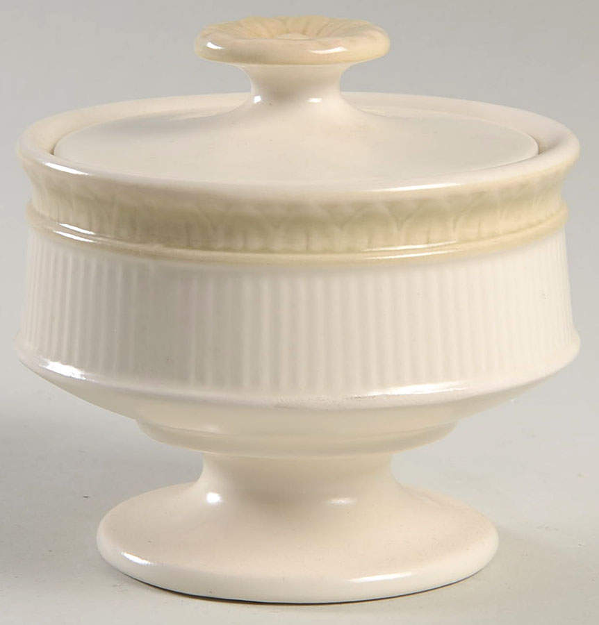 Classic Flower Sugar Bowl & Lid by Metlox - Poppytrail - Vernon-1