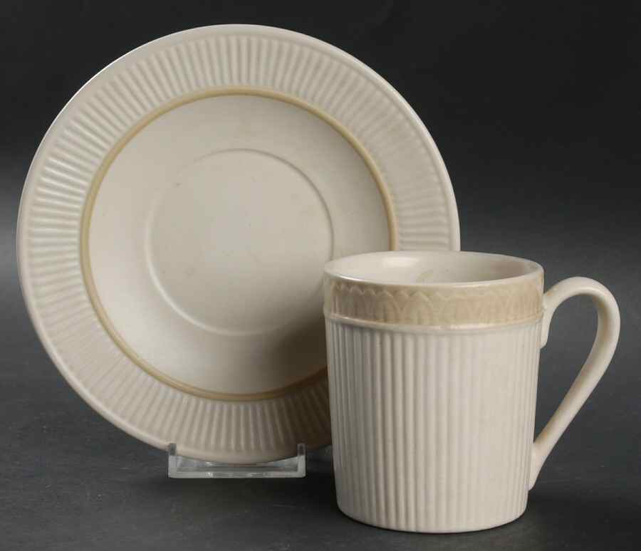 Classic Flower Flat Cup & Saucer Set by Metlox - Poppytrail - Vernon-1