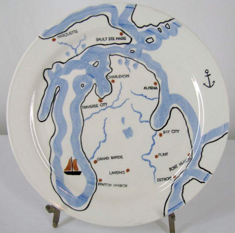 Coastline Dinner Plate by Metlox - Poppytrail - Vernon-1