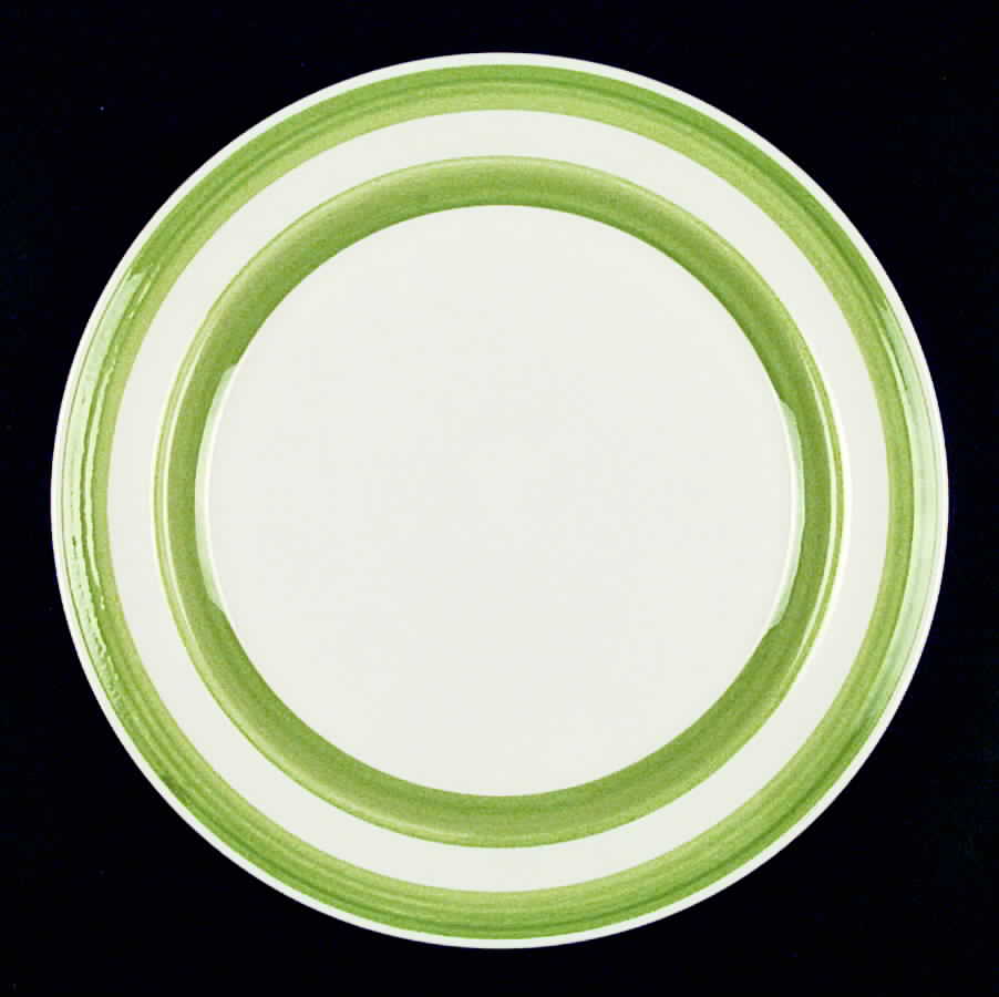 Colorbands Fern Green Dinner Plate by Metlox - Poppytrail - Vernon-1