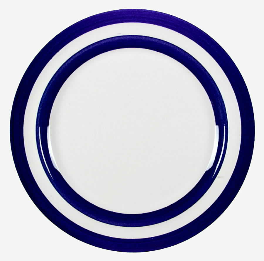 Colorbands Midnight Blue Dinner Plate by Metlox - Poppytrail - Vernon-1