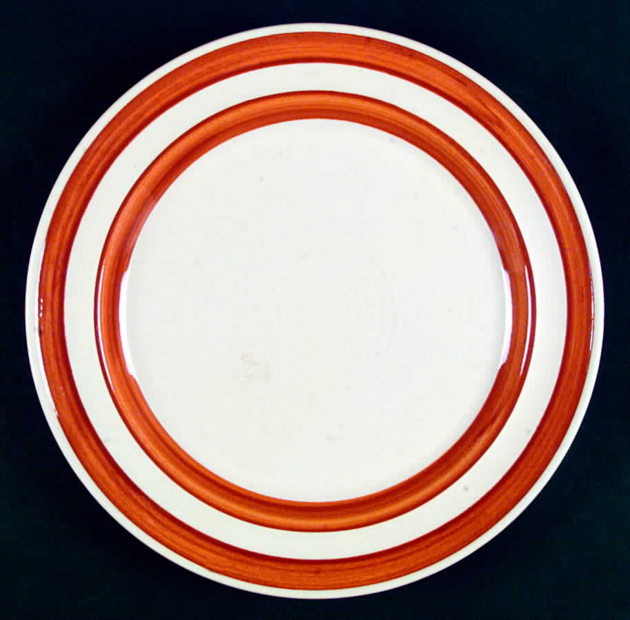 Colorbands Terra Cotta Dinner Plate by Metlox - Poppytrail - Vernon-1