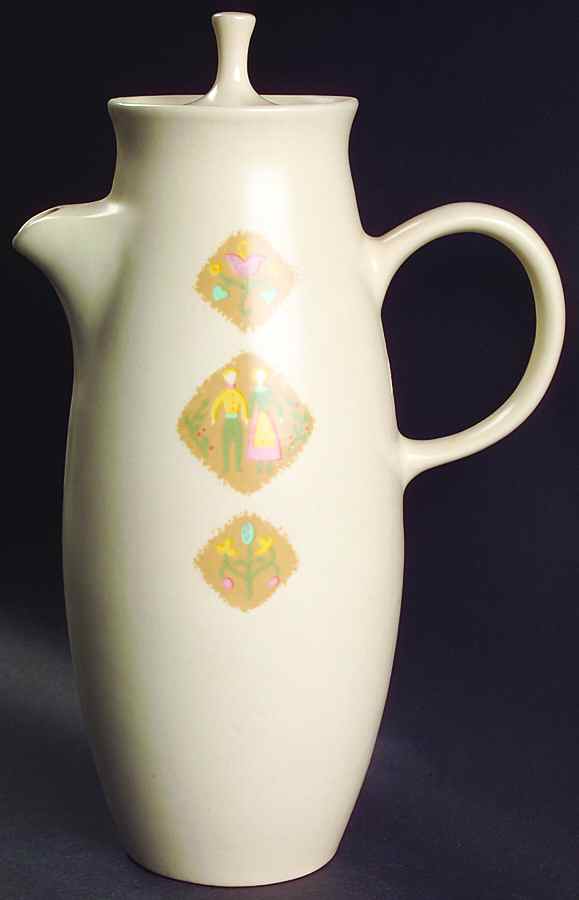 Country Cousins Coffee Pot & Lid by Metlox - Poppytrail - Vernon-1