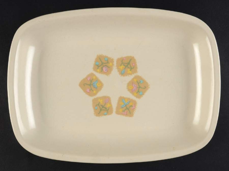 Country Cousins 11" Oval Serving Platter by Metlox - Poppytrail - Vernon-1