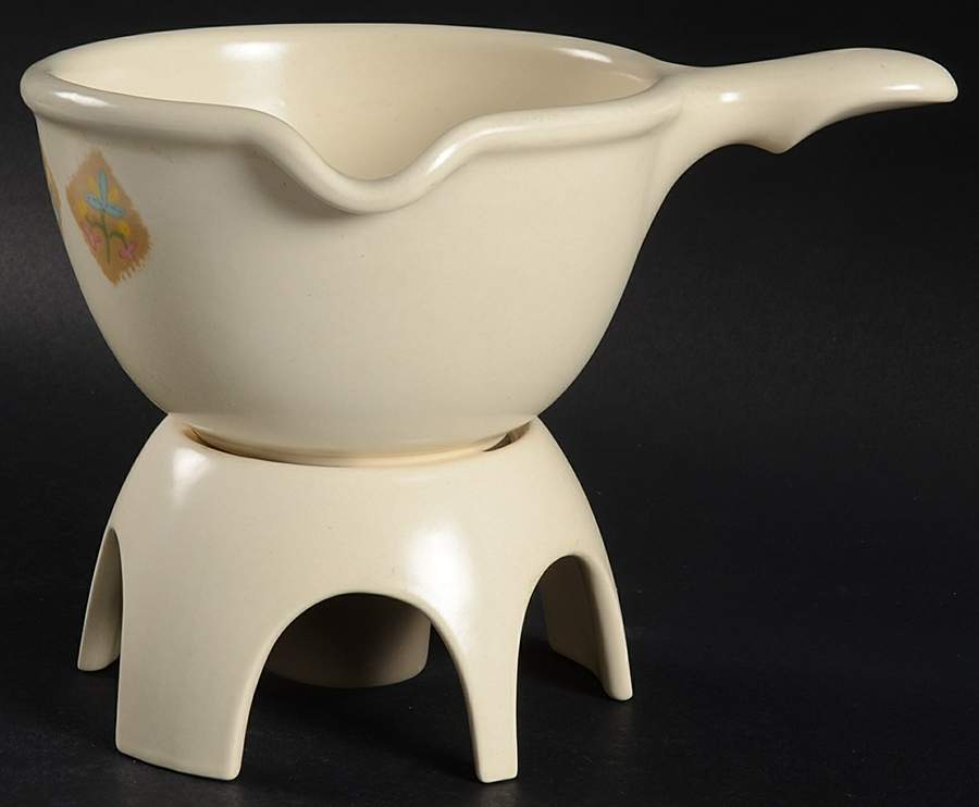 Country Cousins Gravy Boat & Warmer Stand by Metlox - Poppytrail - Vernon-1