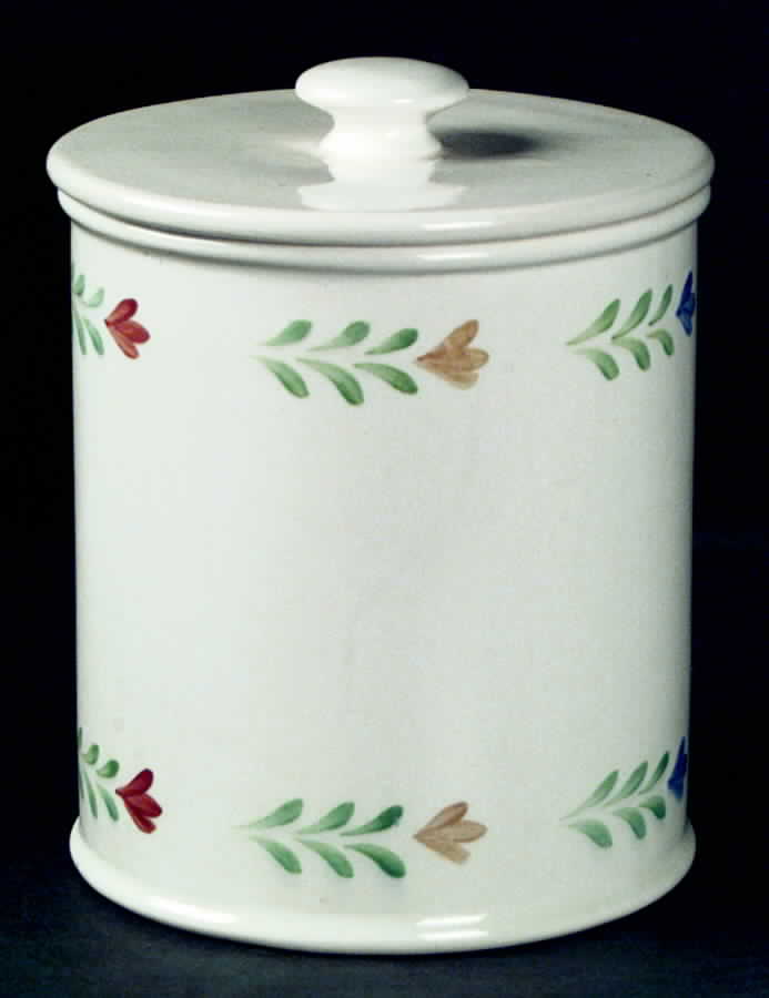 Country Floral Extra Large Canister & Lid by Metlox - Poppytrail - Vernon-1