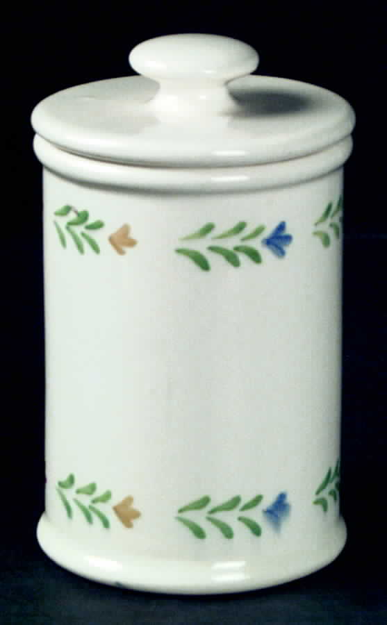 Country Floral Small Canister & Lid by Metlox - Poppytrail - Vernon-1