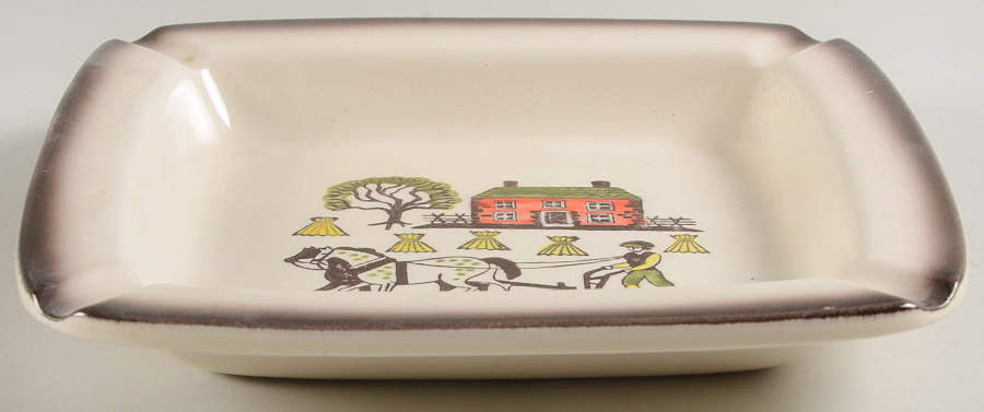 Colonial Heritage Large Ashtray by Metlox - Poppytrail - Vernon-1