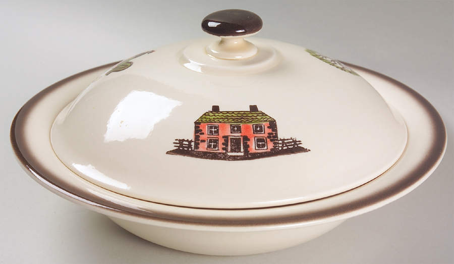 Colonial Heritage Round Covered Vegetable by Metlox - Poppytrail - Vernon-1