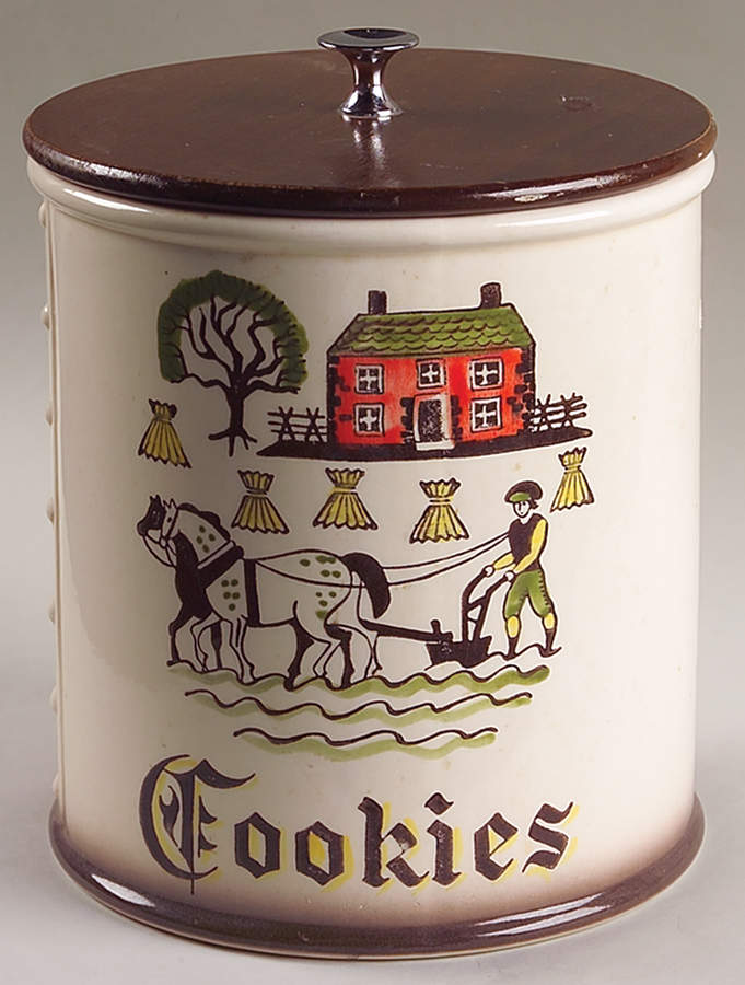 Colonial Heritage Cookie Jar & Lid by Metlox - Poppytrail - Vernon-1