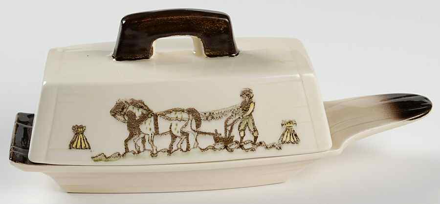 Colonial Heritage 1/4 Lb Covered Butter by Metlox - Poppytrail - Vernon-1