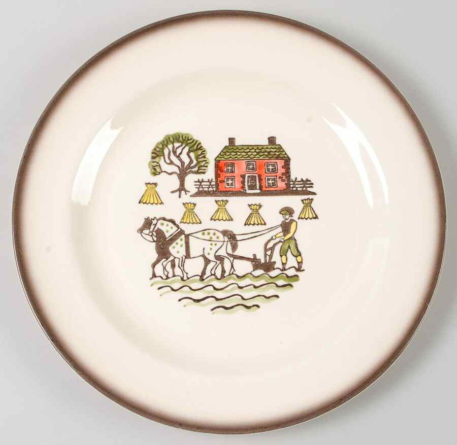 Colonial Heritage 11" Chop Plate (Round Platter) by Metlox - Poppytrail - Vernon-1