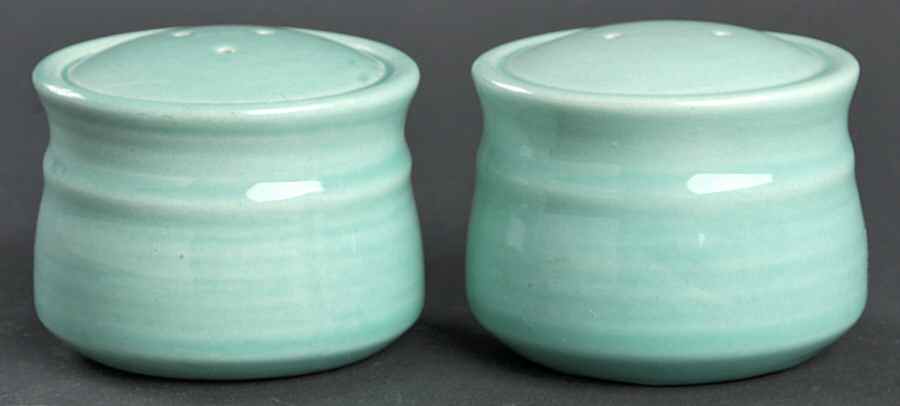 Colorstax Aqua Salt & Pepper Set by Metlox - Poppytrail - Vernon-1